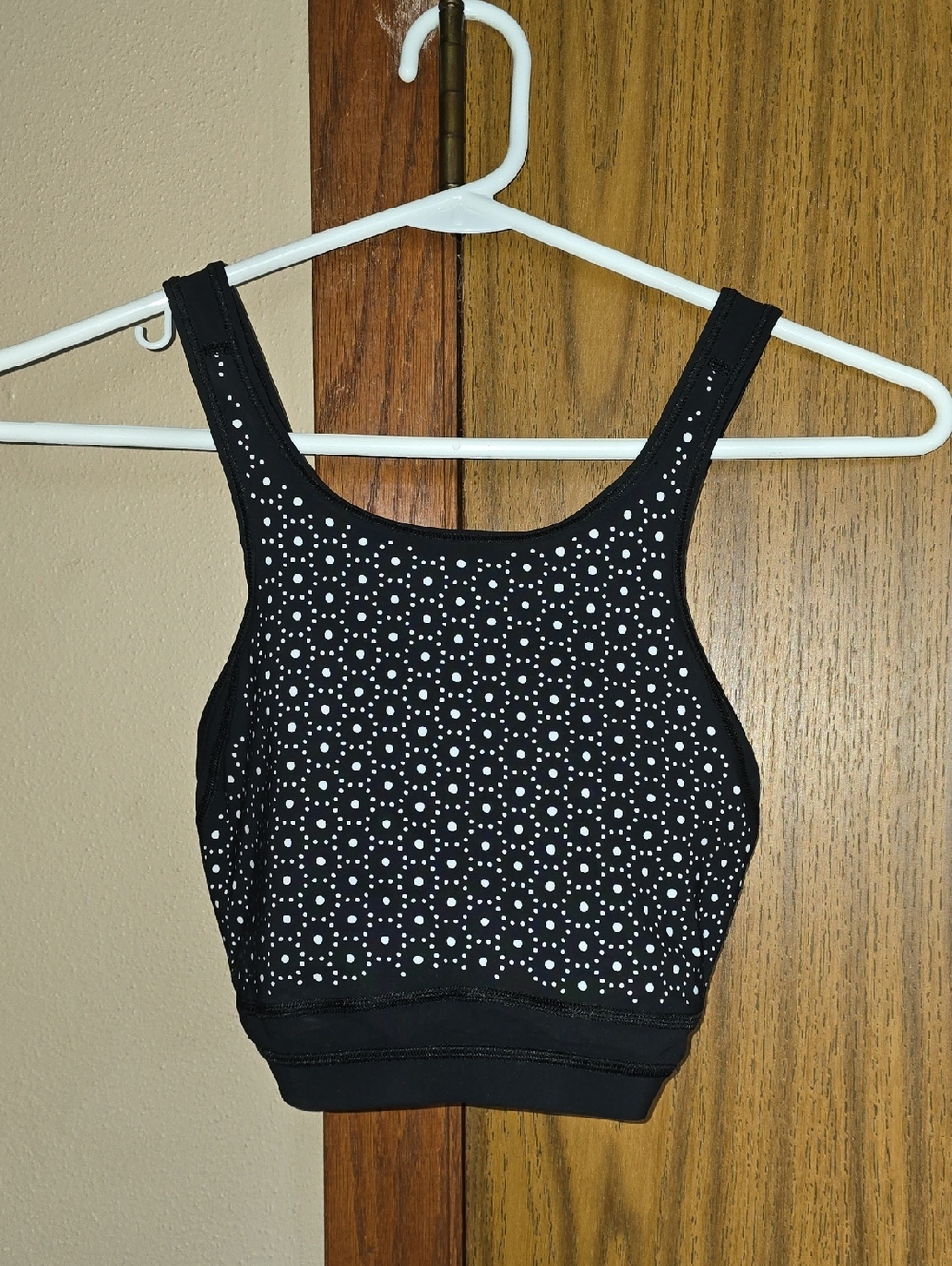 lululemon athletica Black Reflective Logo Tank
